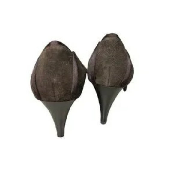 Richard Tyler Brown Suede Heels - Picture 9 of 10